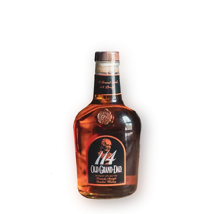 OLD GRAND DAD 114 BARREL PROOF 金ラベル 1980 Old Grand Dad 114 Barrel Proof Kentucky Straight